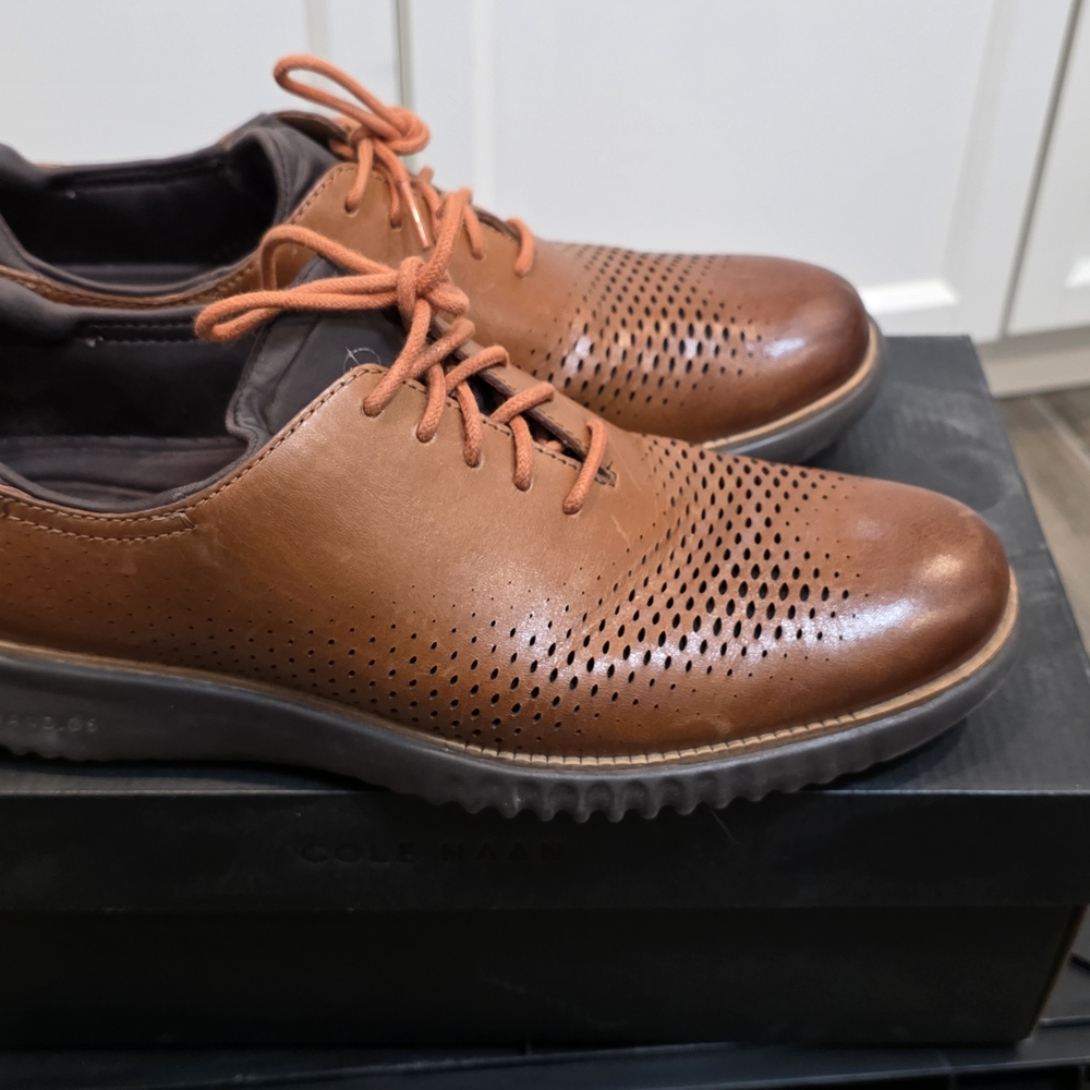 Cole Haan Men's Brown Leather Shoes
